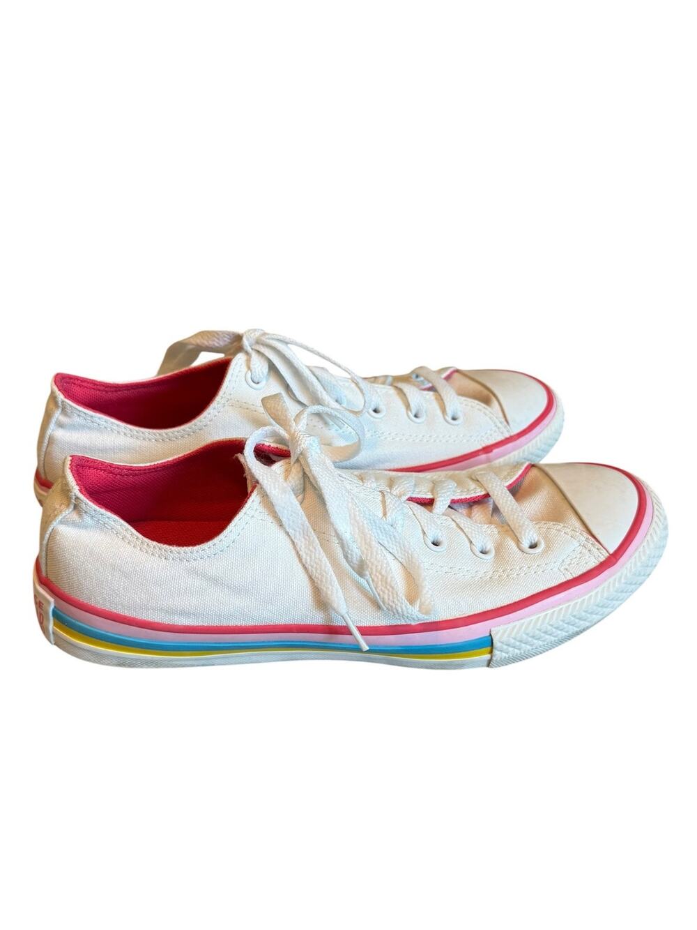 Converse Chuck Taylor All Star Ox Rainbow Stripe Canvas Sneakers
